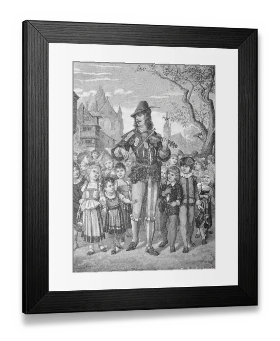 Framed Print : The Pied Piper of Hamelin, Germany Framed Print : The Pied Piper of Hamelin, Germany