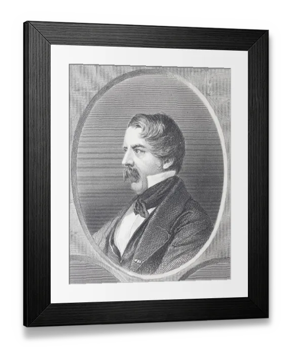 Framed Print : Carl August von Steinheil, German physicist Framed Print : Carl August von Steinheil, German physicist