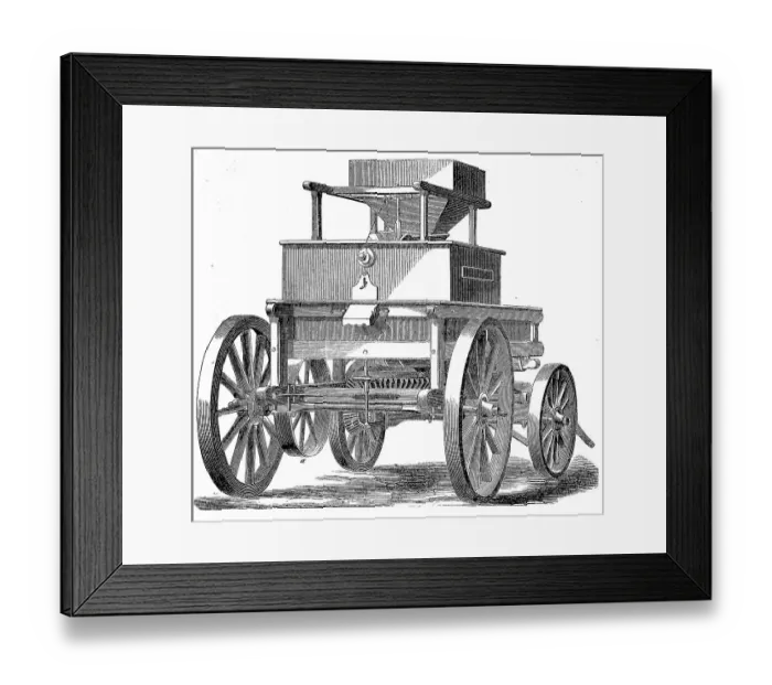 Framed Print : Mobile Grain Mill by John The, 1889 Framed Print : Mobile Grain Mill by John The, 1889