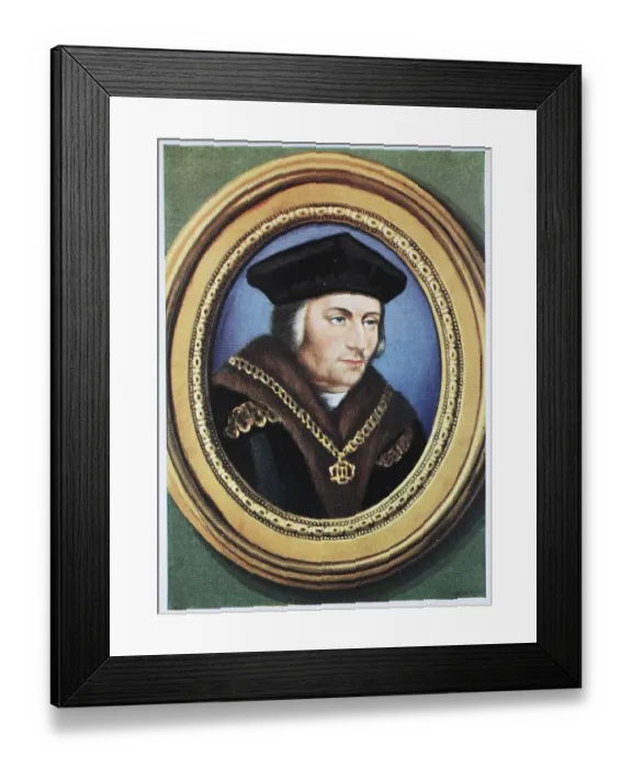 Framed Print : Sir Thomas More, 7 February 1478 Framed Print : Sir Thomas More, 7 February 1478