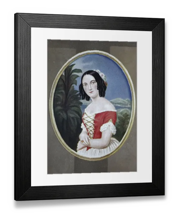 Framed Print : Karoline Stelzner, 1813, 1875, Historical