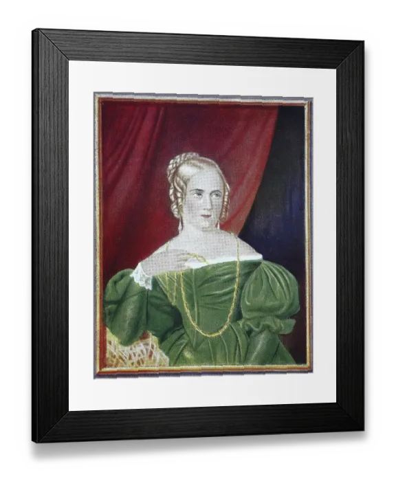 Framed Print : Unknown lady after a painting by Karoline Stelzner and Carl Ferdinand Stelzner Framed Print : Unknown lady after a painting by Karoline Stelzner and Carl Ferdinand Stelzner