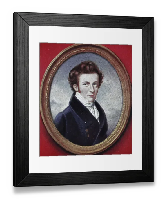 Framed Print : Franz Seraphicus Grillparzer, 15 January 1791