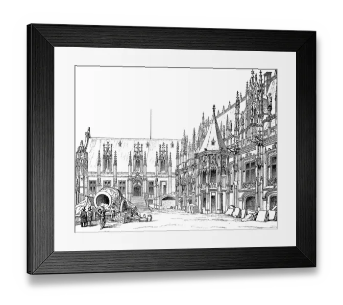 Framed Print : The Palace of Justice in Rouen Framed Print : The Palace of Justice in Rouen