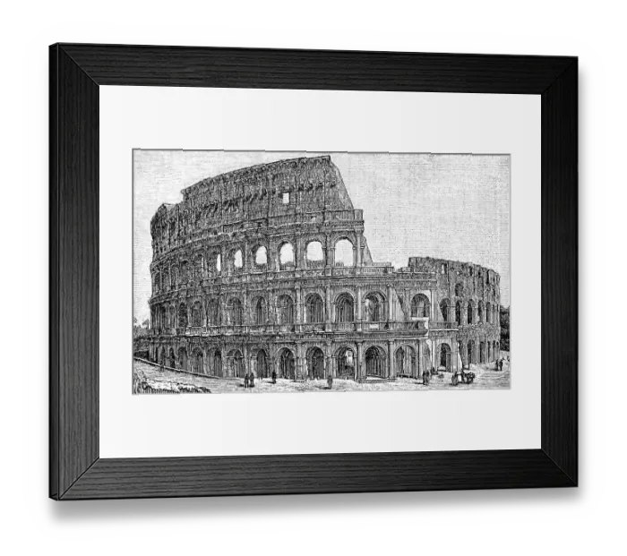 Framed Print : The Colosseum (Flavian Amphitheatre) or Colosseum Framed Print : The Colosseum (Flavian Amphitheatre) or Colosseum