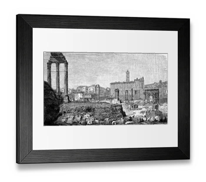 Framed Print : The Roman Forum in Rome, Italy Framed Print : The Roman Forum in Rome, Italy