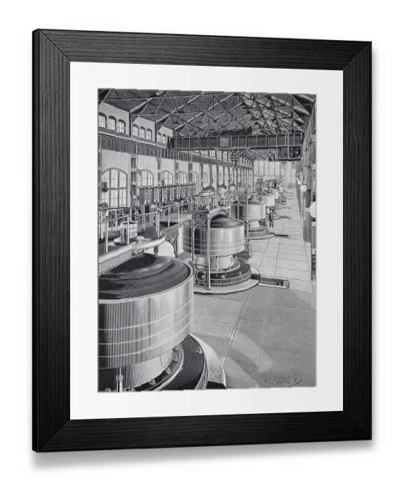 Framed Print : Turbine House of the Power Stations at Niagara Falls Framed Print : Turbine House of the Power Stations at Niagara Falls