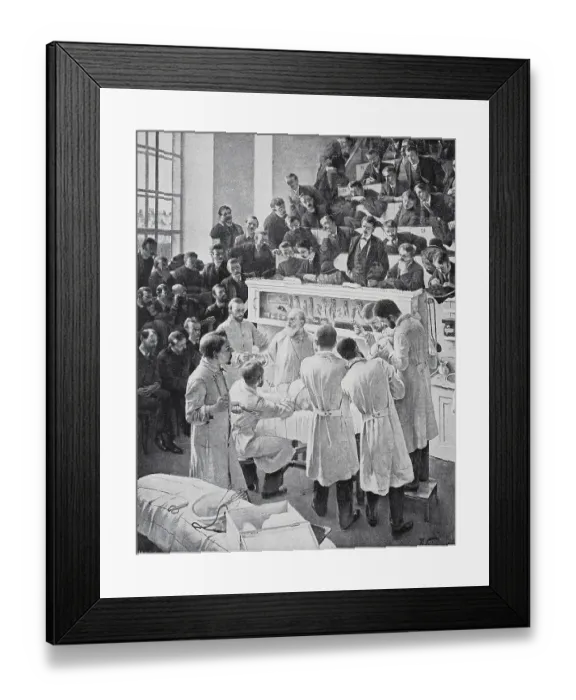 Framed Print : Lecture Hall for Instruction in Vienna Hospital Framed Print : Lecture Hall for Instruction in Vienna Hospital