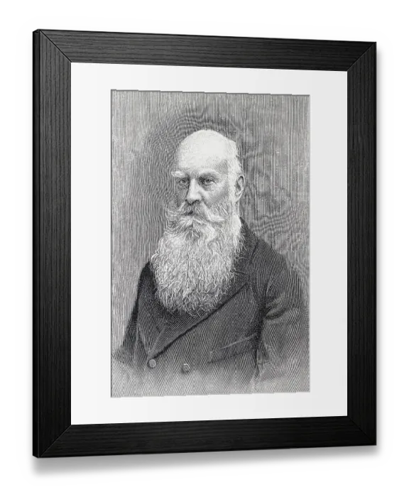 Framed Print : George II. Duke of Saxe-Meiningen