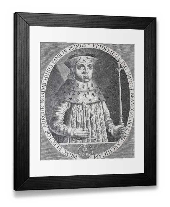 Framed Print : Frederick William, 16 February 1620 to 29 April 1688