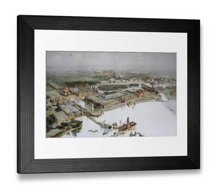 Framed Print : The World's Fair, Chicago World Fair and Chicago Columbian Exposition Framed Print : The World's Fair, Chicago World Fair and Chicago Columbian Exposition