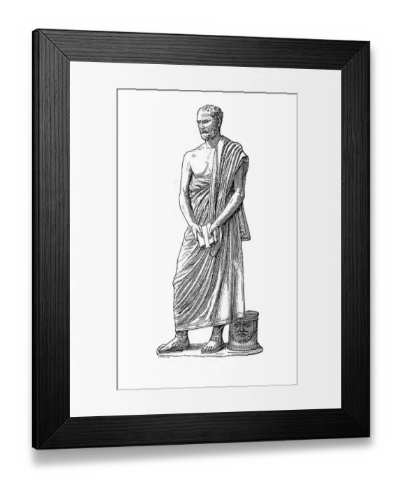 Framed Print : Demosthenes, 384 to 322 B. C. A Greek statesman and orator of ancient Athens Framed Print : Demosthenes, 384 to 322 B. C. A Greek statesman and orator of ancient Athens
