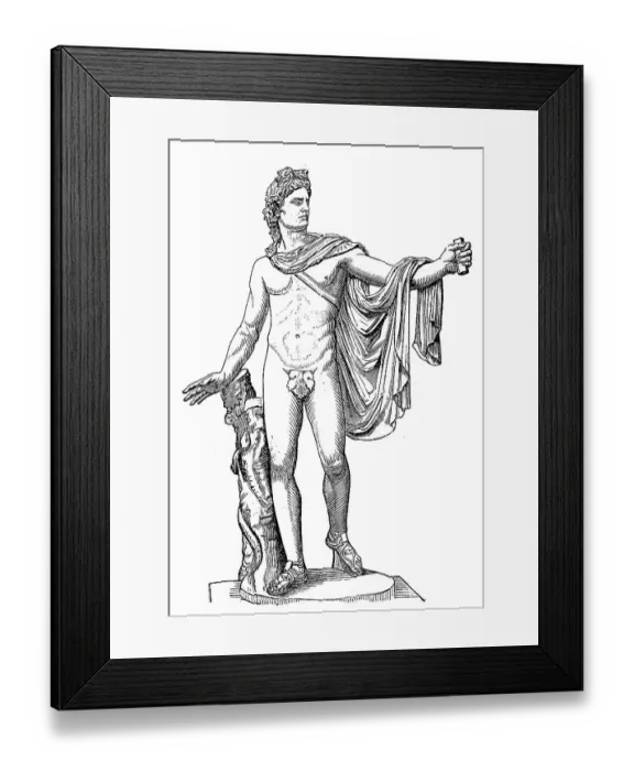 Framed Print : Apollo, ancient Greek god of light Framed Print : Apollo, ancient Greek god of light