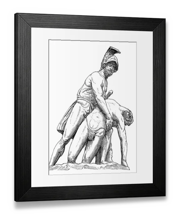 Framed Print : In Greek mythology, Menelaus was a king of Mycenaean Sparta