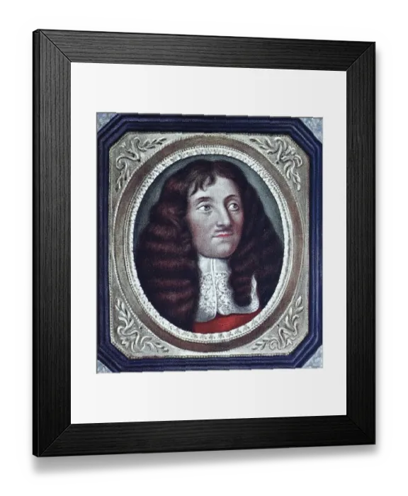 Framed Print : Jean de La Fontaine, 8 July 1621-13 April 1695