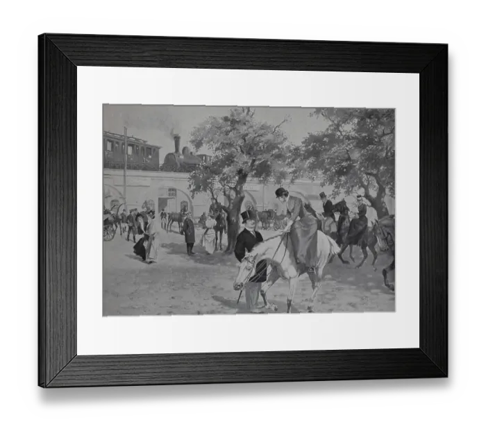 Framed Print : A spring day at the zoological garden station in Berlin Framed Print : A spring day at the zoological garden station in Berlin