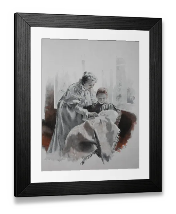 Framed Print : The Son and the Heir, the Mother and the Grandmother with a Baby Framed Print : The Son and the Heir, the Mother and the Grandmother with a Baby