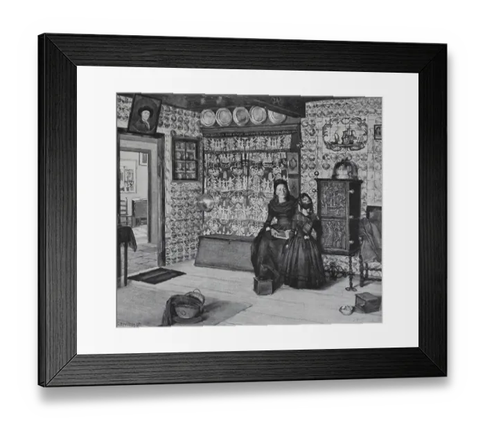 Framed Print : Koenigspesel, a Frisian room from the 18th century Framed Print : Koenigspesel, a Frisian room from the 18th century