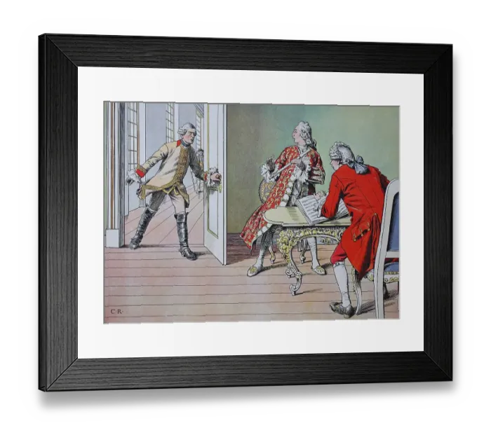 Framed Print : Frederick the Great, Frederick II 1712