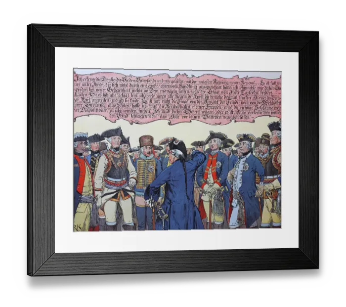 Framed Print : Frederick the Great, Frederick II 1712