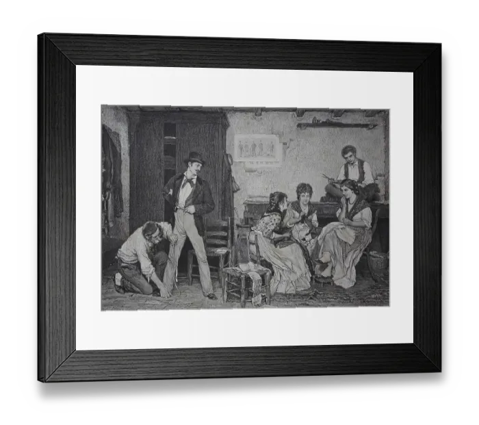 Framed Print : Tailoring in Venice, 1886, Italy Framed Print : Tailoring in Venice, 1886, Italy