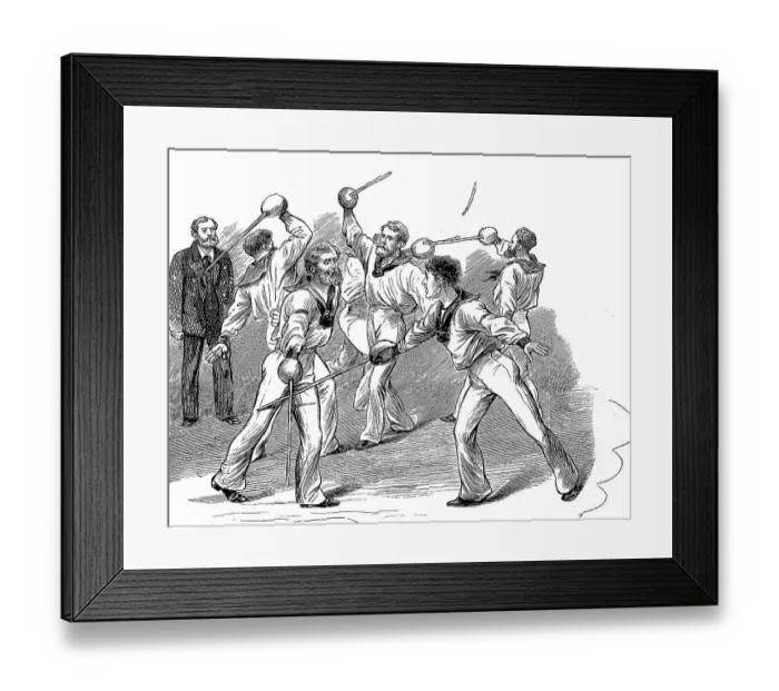 Framed Print : A melee fought at the Albert Hall