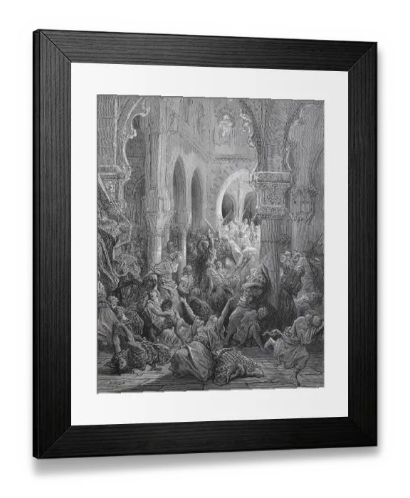 Framed Print : The Slaughter of Caefarea, Israel