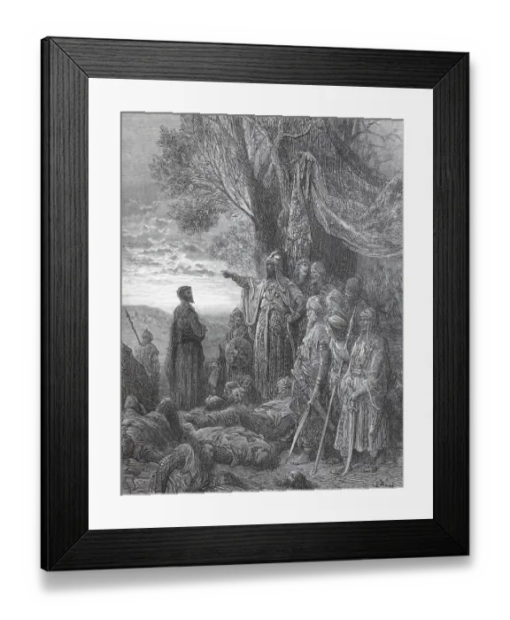 Framed Print : Second Crusade. Ilgazi pardons Chancellor Walther Framed Print : Second Crusade. Ilgazi pardons Chancellor Walther