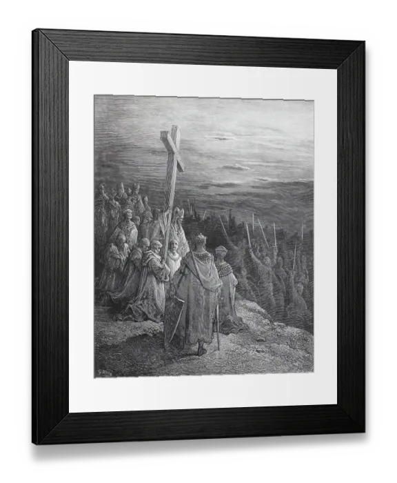 Framed Print : The Cross Welcomes the Army of the Crusaders Framed Print : The Cross Welcomes the Army of the Crusaders