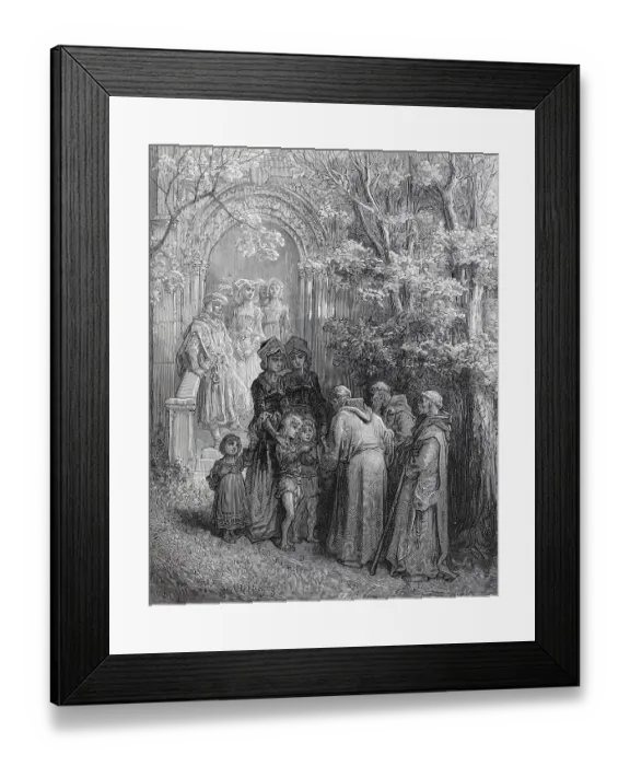 Framed Print : Levy of the Crusade Tax in France Framed Print : Levy of the Crusade Tax in France
