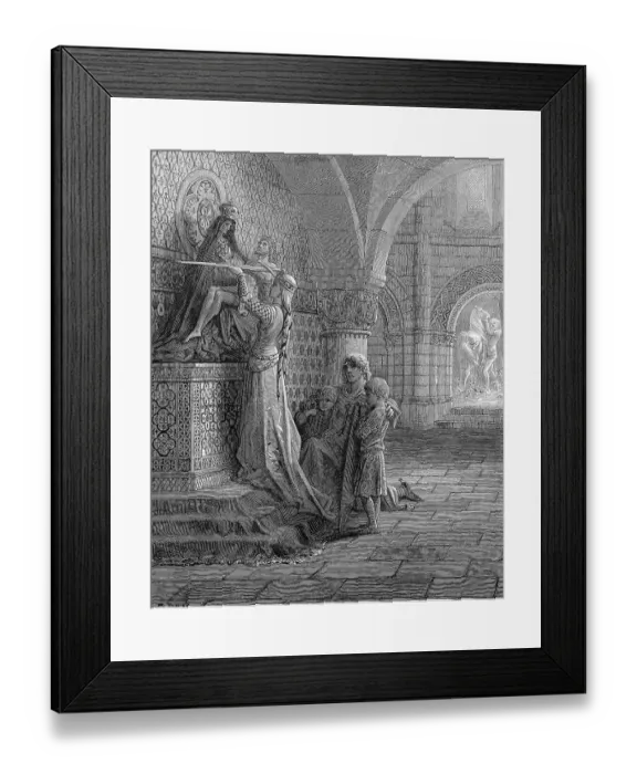 Framed Print : The Vow of Louis the Saint, Louis IX of France