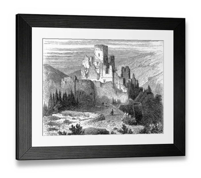 Framed Print : Ruin of Brandenbourg Castle in Luxembourg Framed Print : Ruin of Brandenbourg Castle in Luxembourg