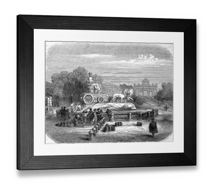 Framed Print : Fuente de Cibeles, Fountain of the Goddess Kybele