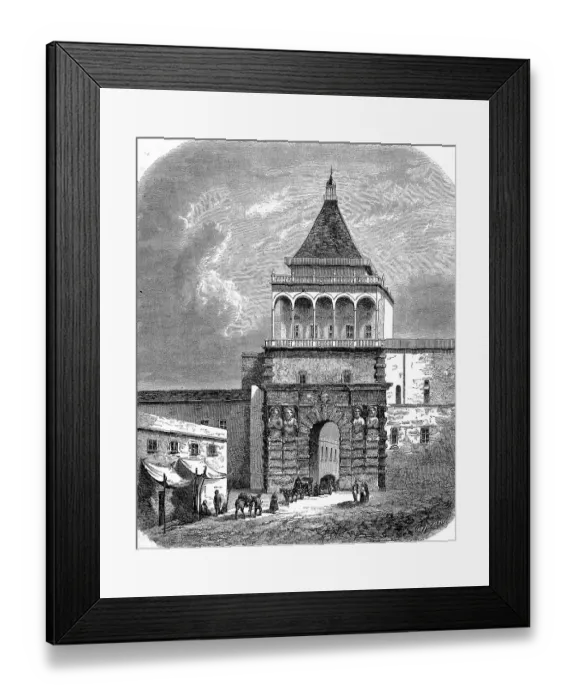Framed Print : Porta Nuova in Palermo in 1880