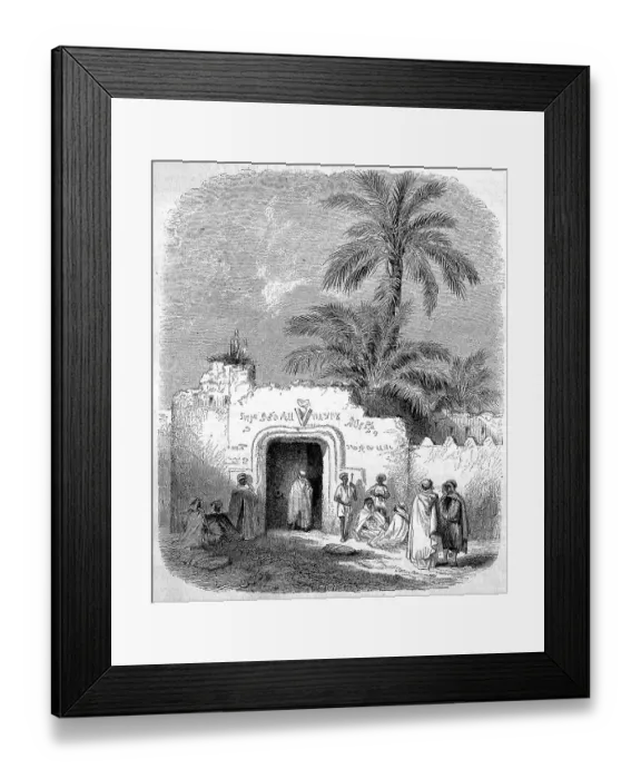 Framed Print : The City Gate of Ouragla in 1887