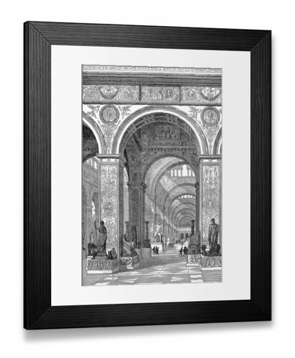 Framed Print : In the Museum of the Louvre, Paris