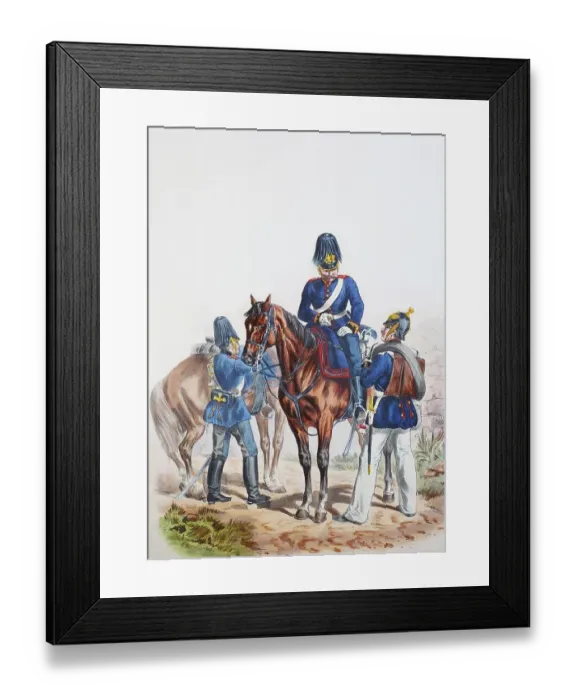 Framed Print : Prussian Army, Prussian Guard, 1st Brandenburg Field Artillery Regiment No