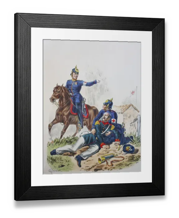 Framed Print : Prussian Army, Prussian Guard, Medic