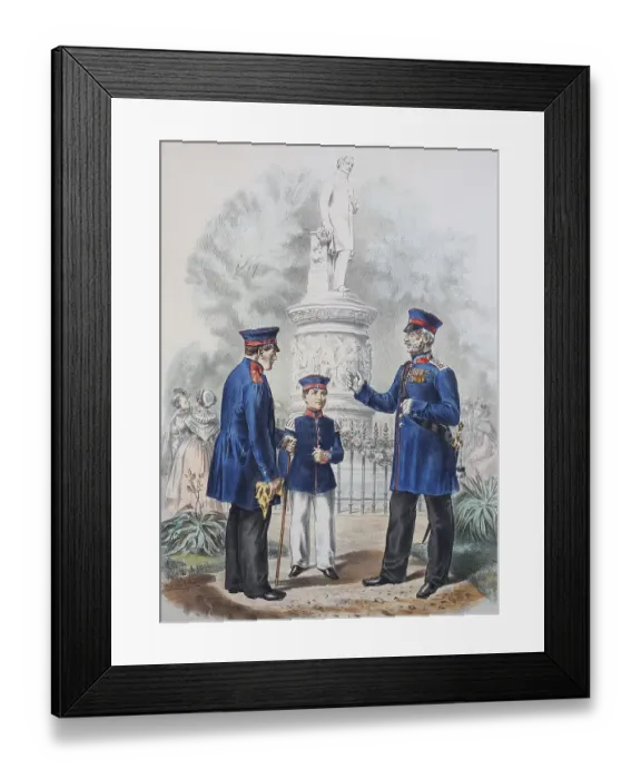 Framed Print : Prussian Army, Prussian Guard, Invalid Corps Framed Print : Prussian Army, Prussian Guard, Invalid Corps