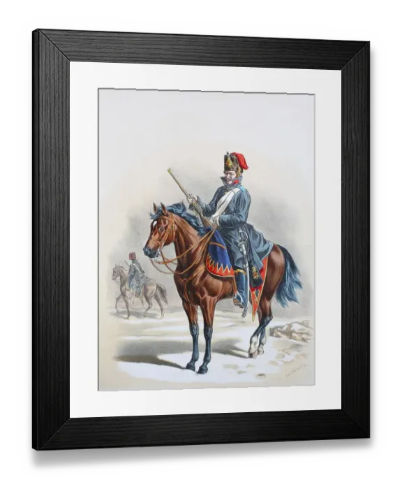 Framed Print : Prussian Army, Prussian Guard, Royal Hussar Regiment
