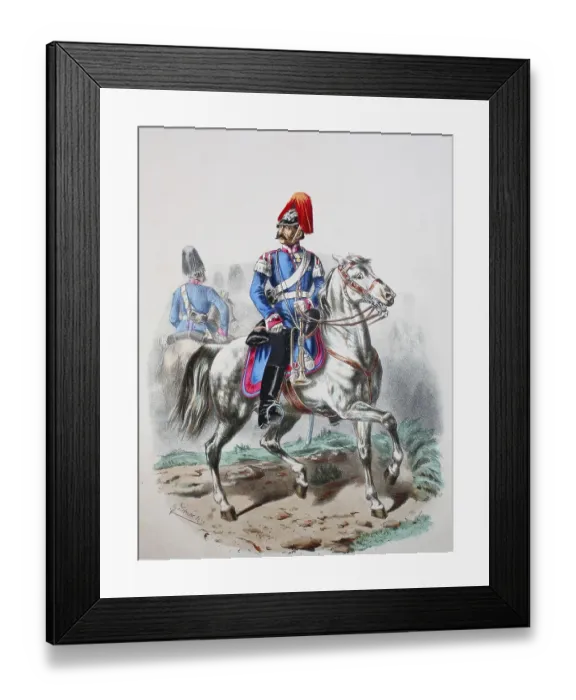 Framed Print : Prussian Army, Prussian Guard, Neumark Dragoon Regiment Framed Print : Prussian Army, Prussian Guard, Neumark Dragoon Regiment