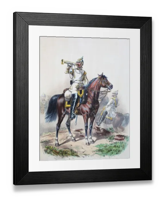 Framed Print : Prussian Army, Prussian Guard, Leib Kuerassier Regiment Framed Print : Prussian Army, Prussian Guard, Leib Kuerassier Regiment