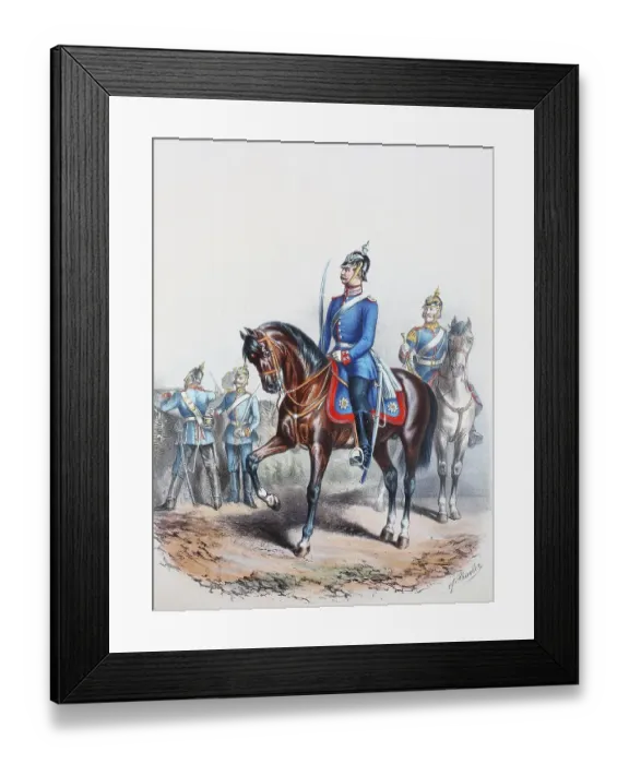 Framed Print : Prussian Army, Prussian Guard, I