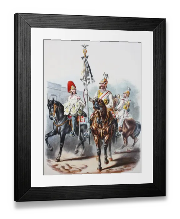 Framed Print : Prussian Army, Prussian Guard, Regiment of the Garde du Corps