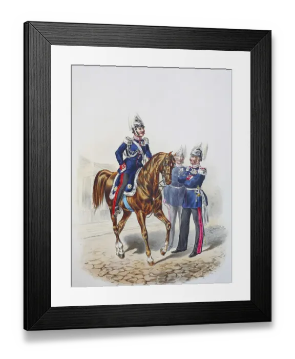 Framed Print : Prussian Army, Prussian Guard, Wing Adjutant and General Staff Officer