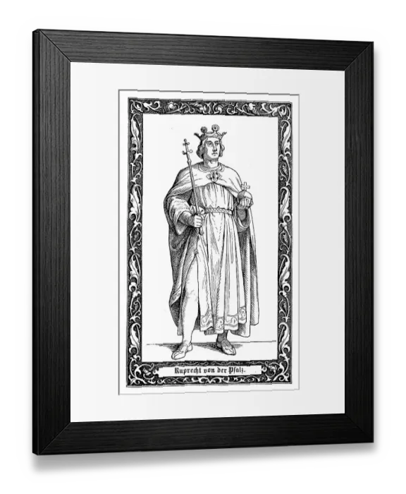 Framed Print : Ruprecht of the Palatinate, 1352-1410