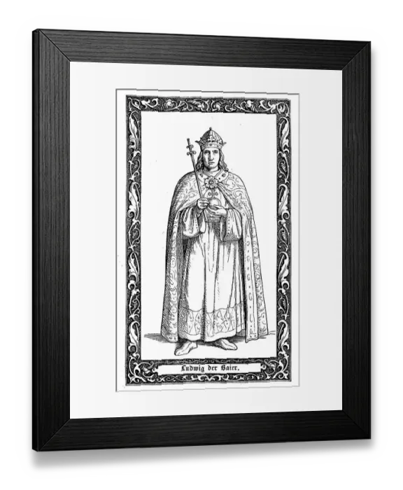 Framed Print : Ludwig the Bavarian, 1282-1347 Framed Print : Ludwig the Bavarian, 1282-1347