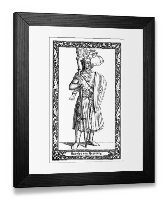 Framed Print : Rudolf I. 1218-1291, from 1273 to 1291 the first Roman-German king from the Habsburg dynasty Framed Print : Rudolf I. 1218-1291, from 1273 to 1291 the first Roman-German king from the Habsburg dynasty