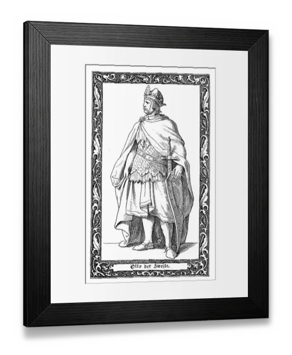 Framed Print : Otto II, Otto the Red, 955-983 Framed Print : Otto II, Otto the Red, 955-983