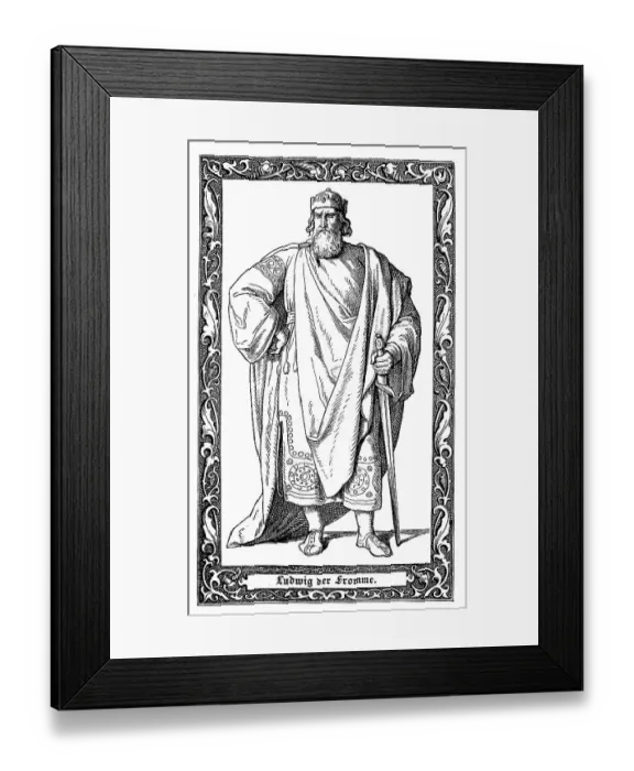 Framed Print : Louis I called Louis the Pious Framed Print : Louis I called Louis the Pious